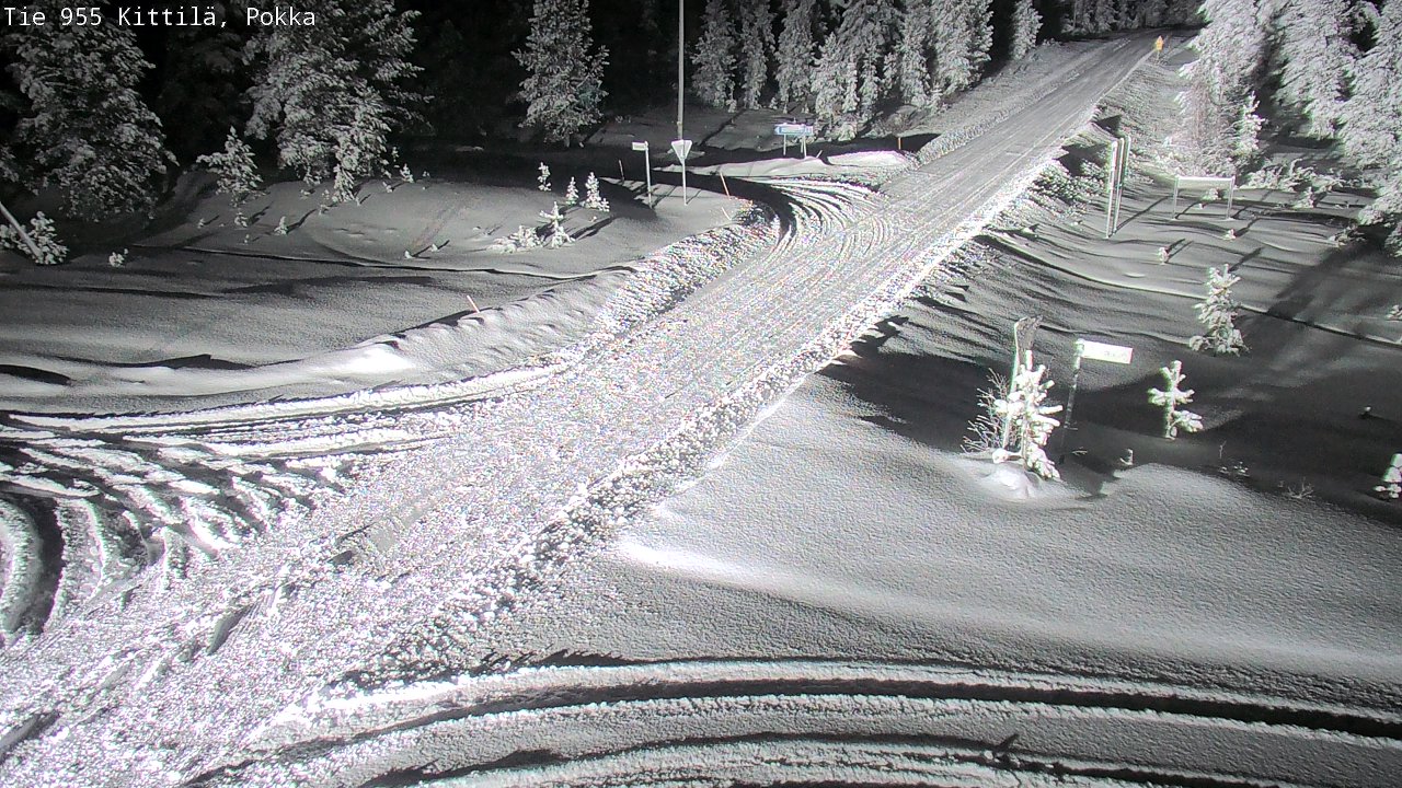 Weather Camera Image Road 955 Kittilä, Pokka, Kittilä, Lappi