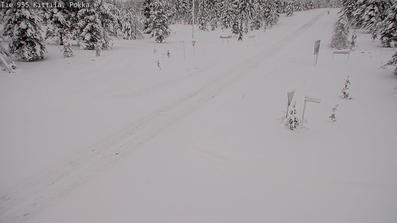 Weather Camera Image Road 955 Kittilä, Pokka, Kittilä, Lappi