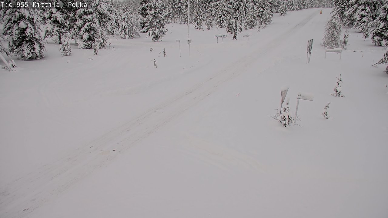 Weather Camera Image Road 955 Kittilä, Pokka, Kittilä, Lappi