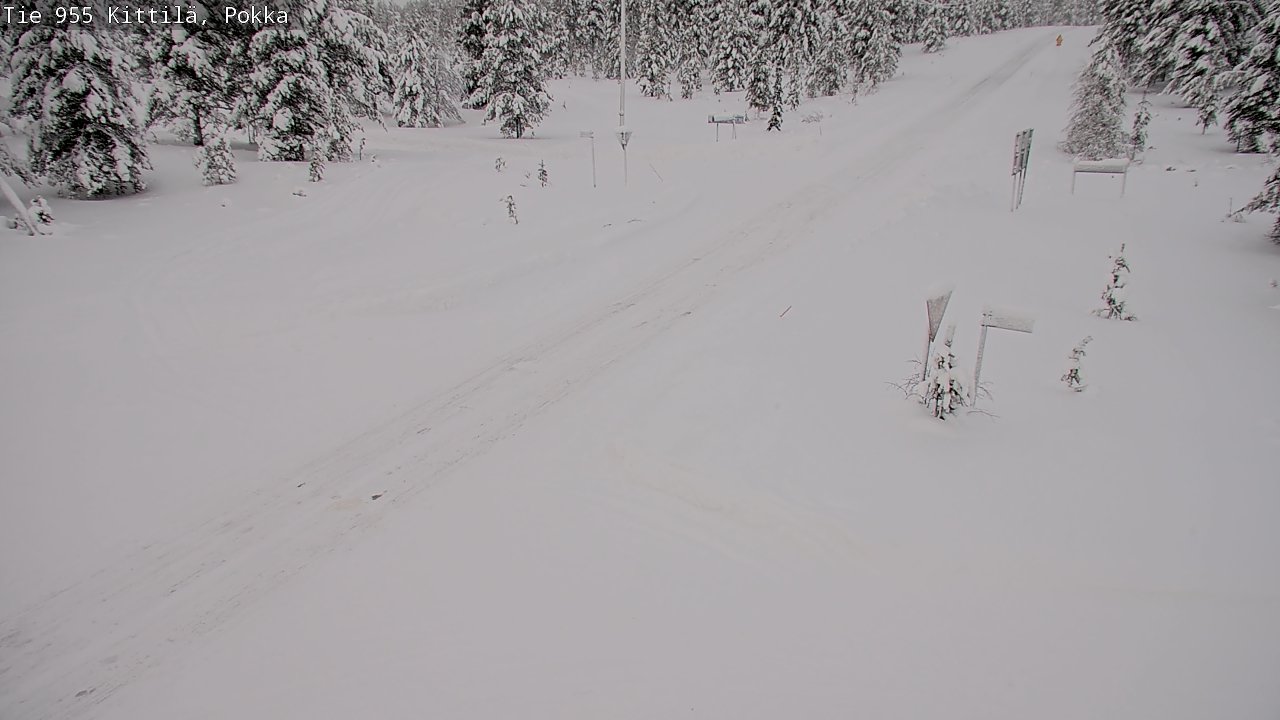 Weather Camera Image Road 955 Kittilä, Pokka, Kittilä, Lappi
