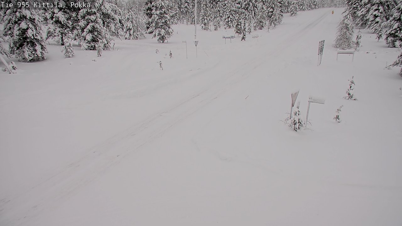 Weather Camera Image Road 955 Kittilä, Pokka, Kittilä, Lappi