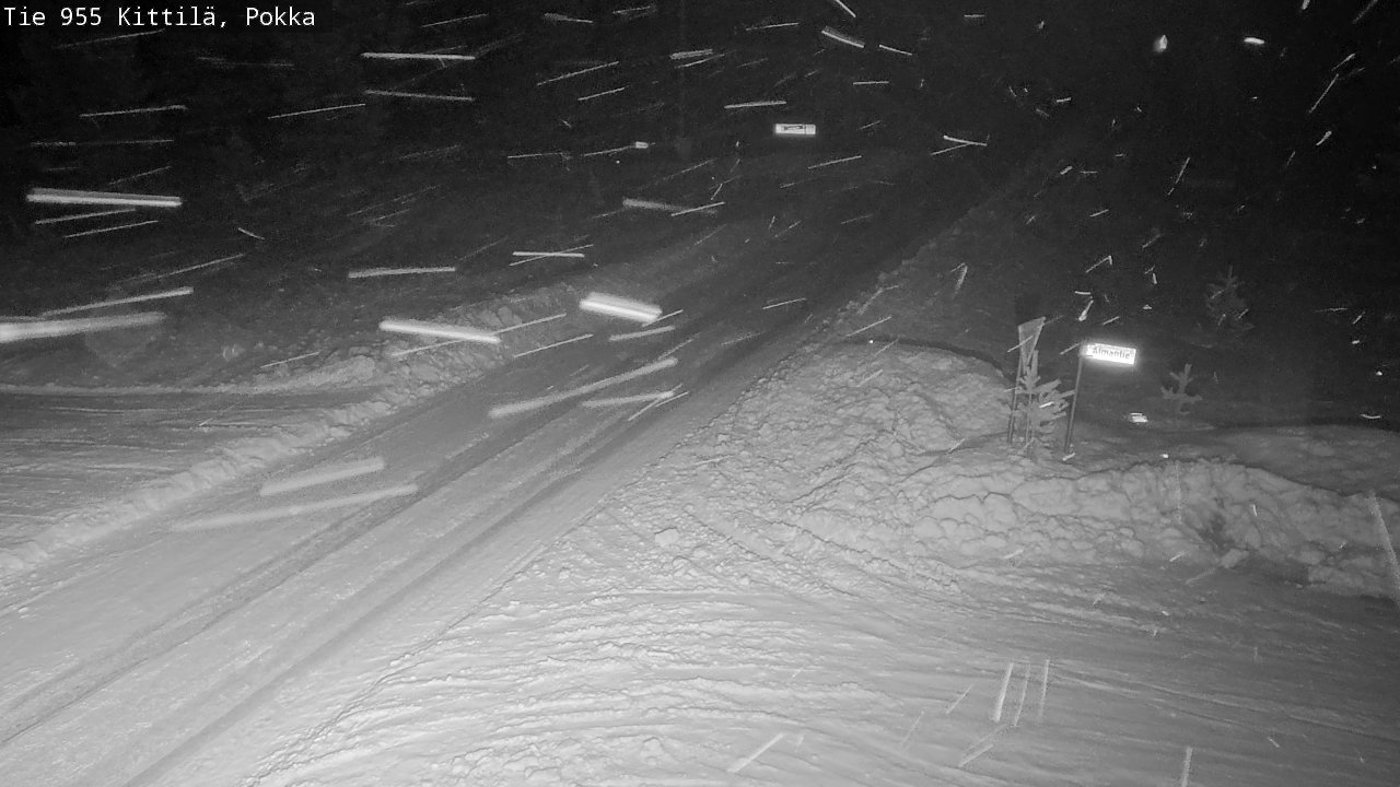 Kelikamerat Kuva Tie 955 Kittilä, Pokka, Kittilä, Lappi