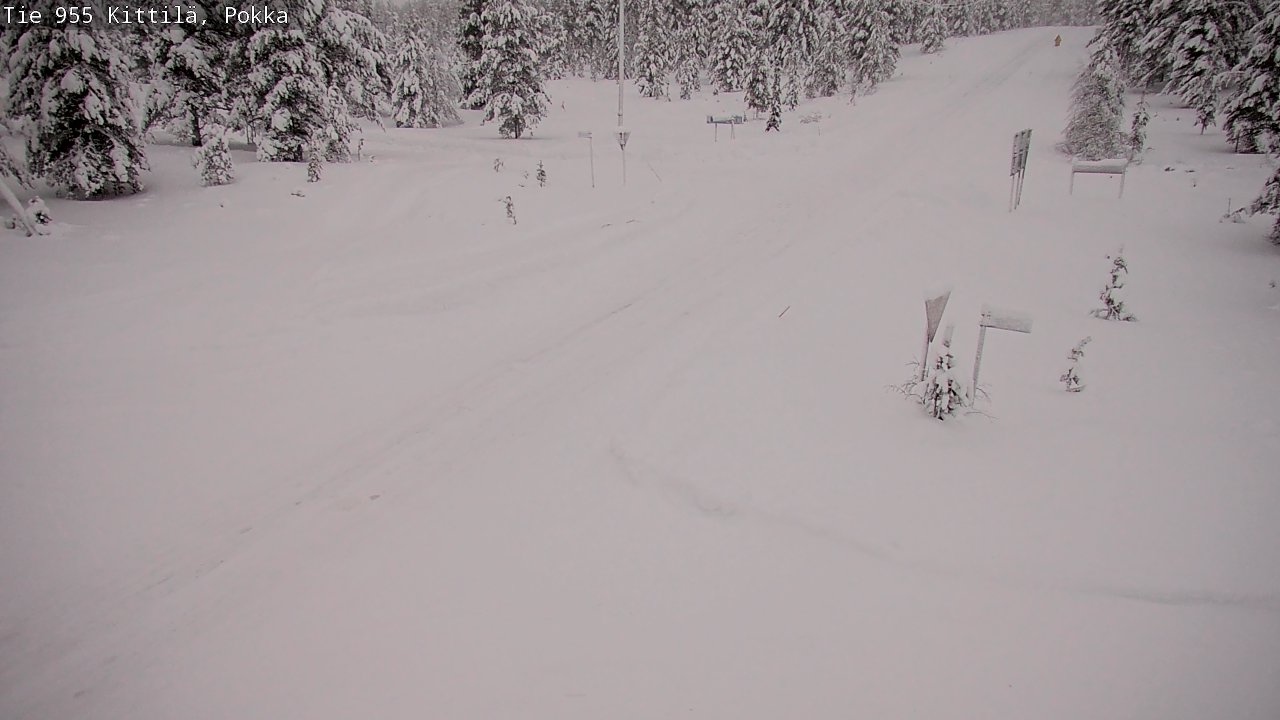 Weather Camera Image Road 955 Kittilä, Pokka, Kittilä, Lappi