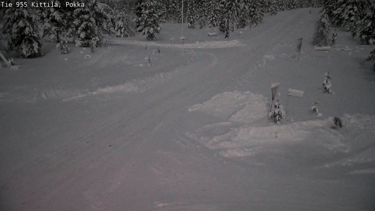 Weather Camera Image Road 955 Kittilä, Pokka, Kittilä, Lappi
