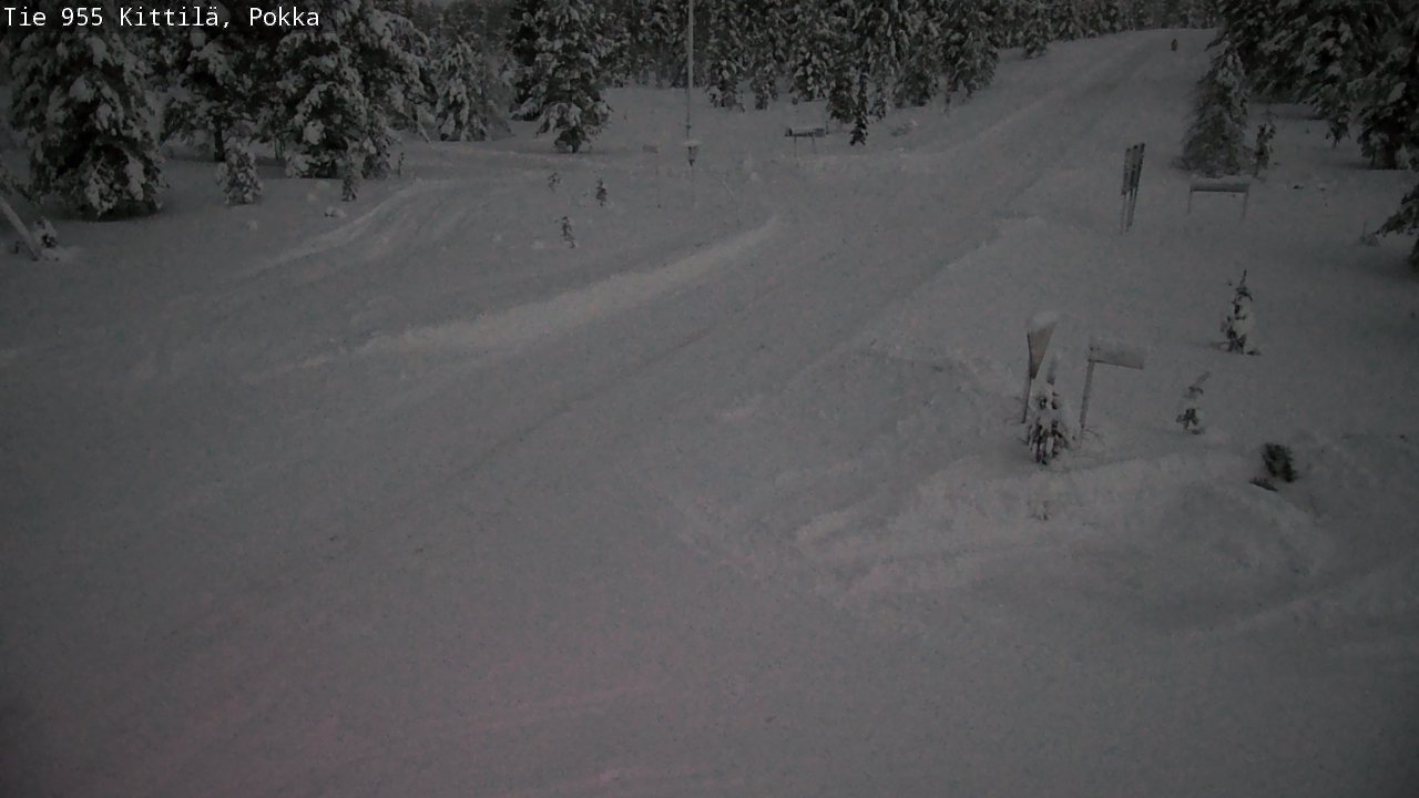 Weather Camera Image Road 955 Kittilä, Pokka, Kittilä, Lappi