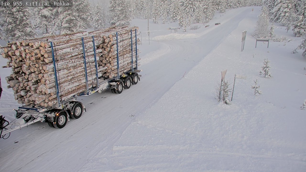 Weather Camera Image Road 955 Kittilä, Pokka, Kittilä, Lappi