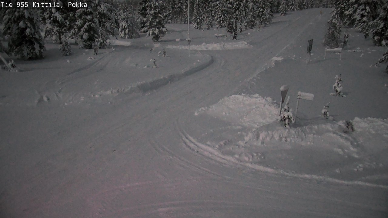 Weather Camera Image Road 955 Kittilä, Pokka, Kittilä, Lappi