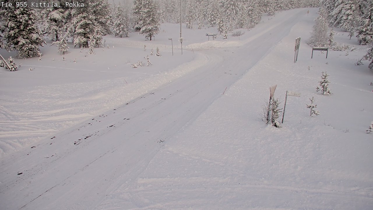 Weather Camera Image Road 955 Kittilä, Pokka, Kittilä, Lappi