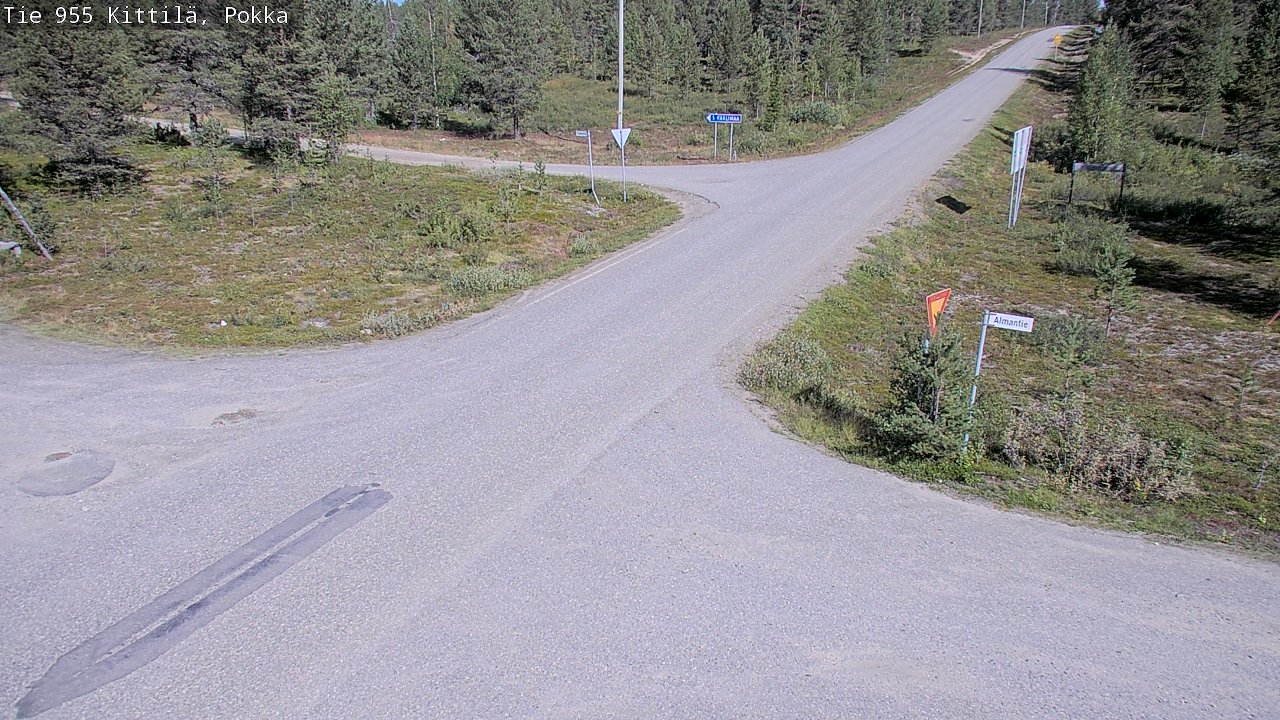 Weather Camera Image Väg 955 Kittilä, Pokka, Kittilä, Lappi