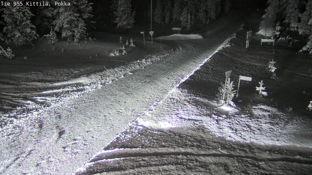 Weather Camera Image Road 955 Kittilä, Pokka, Kittilä, Lappi