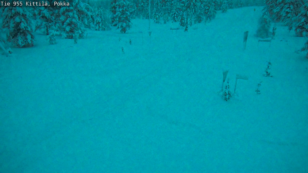 Weather Camera Image Road 955 Kittilä, Pokka, Kittilä, Lappi