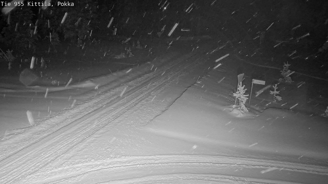 Weather Camera Image Road 955 Kittilä, Pokka, Kittilä, Lappi