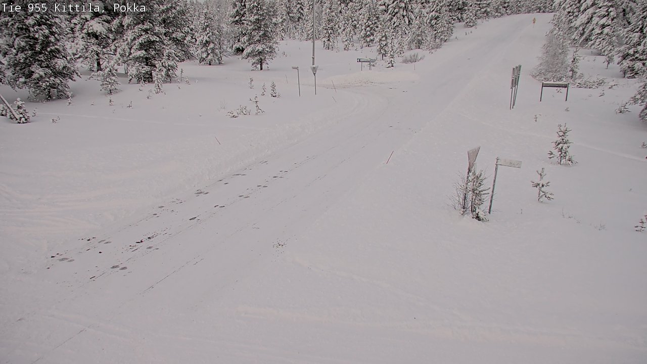 Weather Camera Image Road 955 Kittilä, Pokka, Kittilä, Lappi