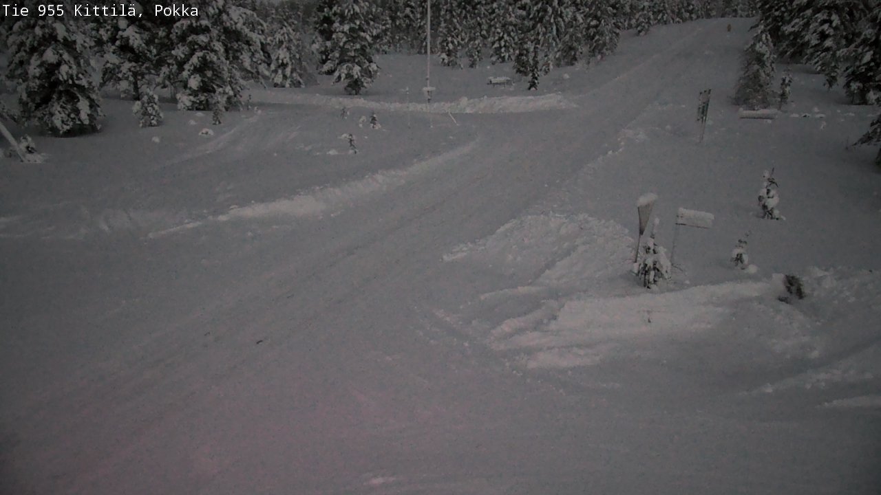 Weather Camera Image Road 955 Kittilä, Pokka, Kittilä, Lappi