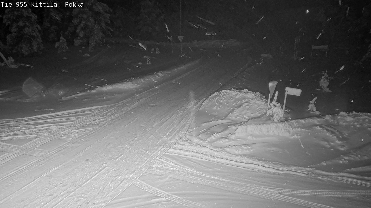 Weather Camera Image Väg 955 Kittilä, Pokka, Kittilä, Lappi
