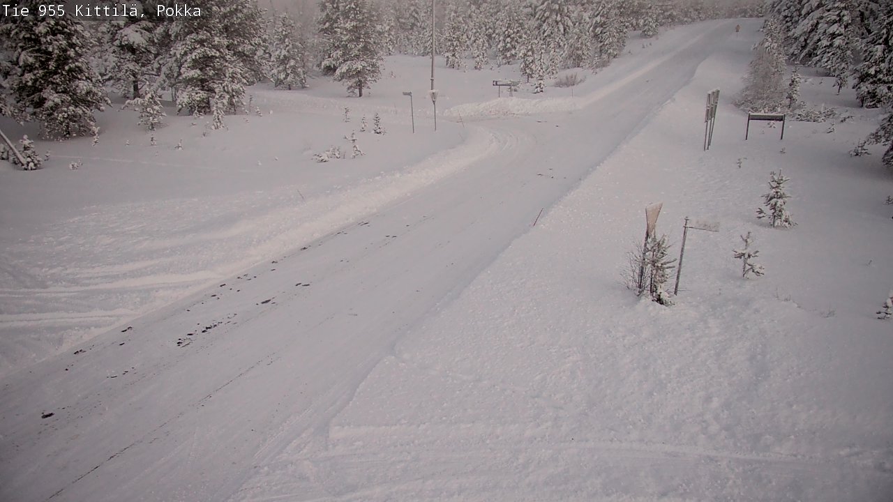 Weather Camera Image Road 955 Kittilä, Pokka, Kittilä, Lappi