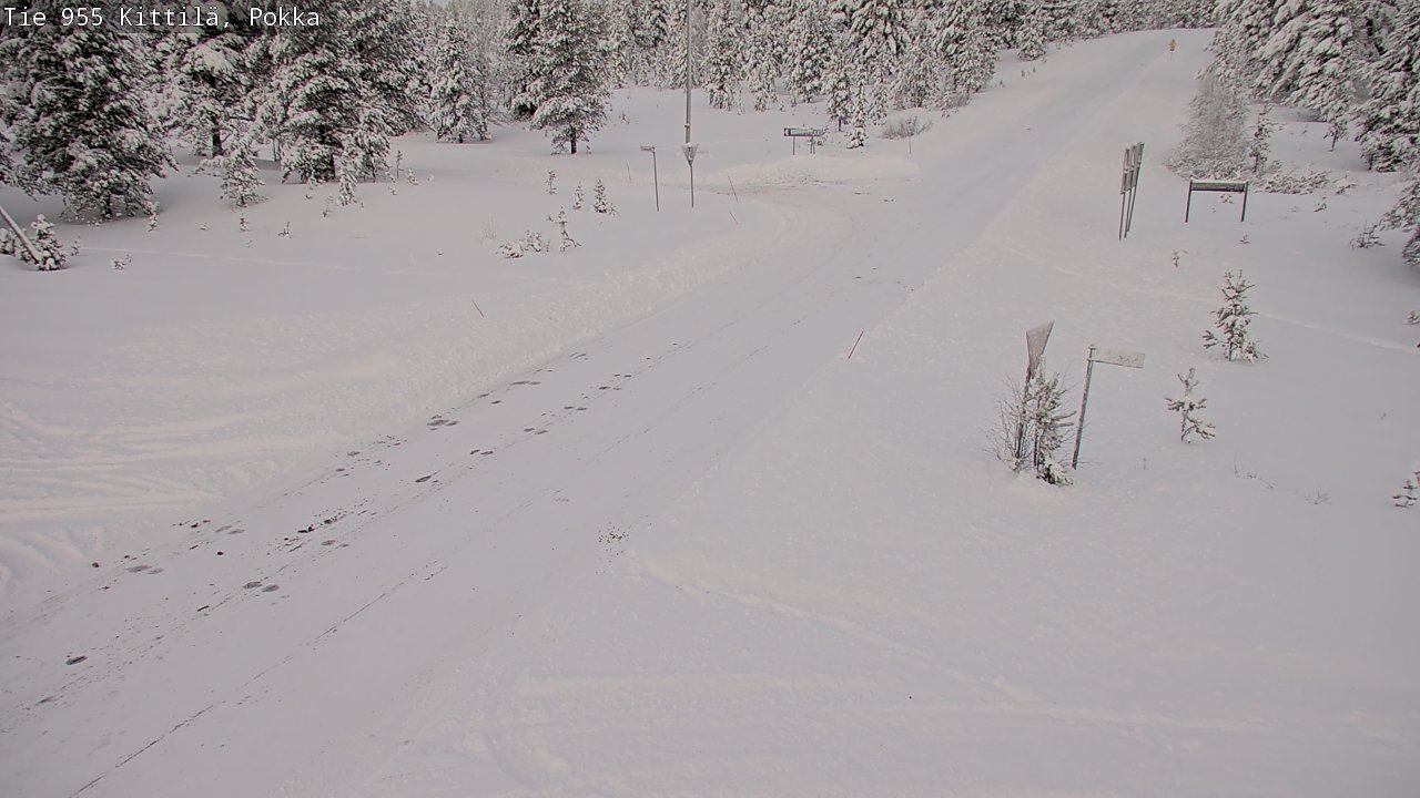Weather Camera Image Road 955 Kittilä, Pokka, Kittilä, Lappi