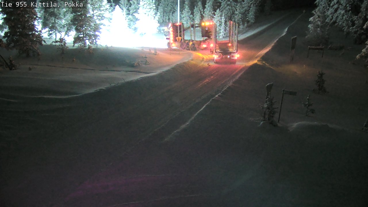 Weather Camera Image Road 955 Kittilä, Pokka, Kittilä, Lappi