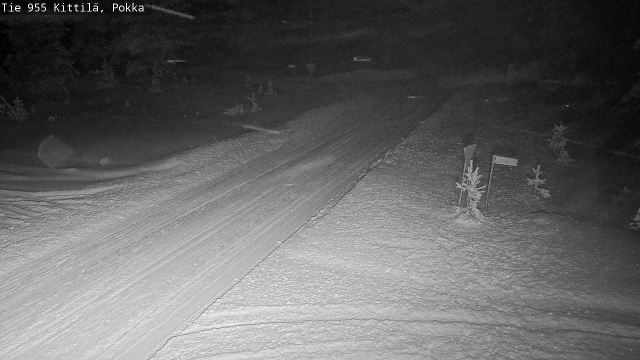 Weather Camera Image Road 955 Kittilä, Pokka, Kittilä, Lappi