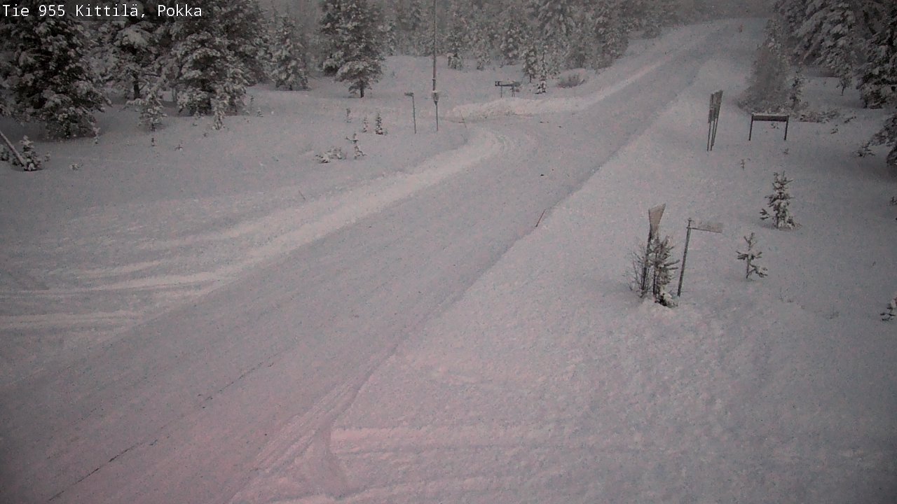 Weather Camera Image Road 955 Kittilä, Pokka, Kittilä, Lappi