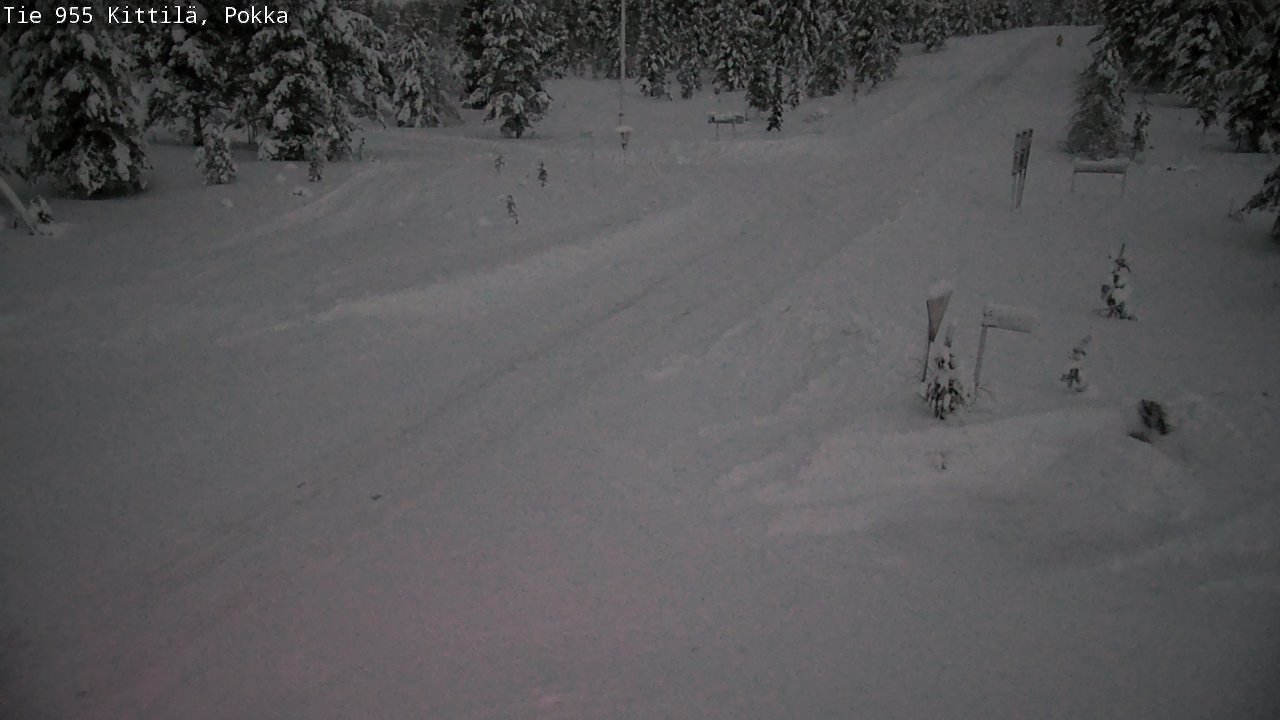 Weather Camera Image Road 955 Kittilä, Pokka, Kittilä, Lappi