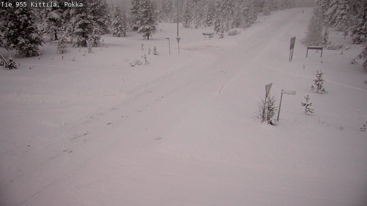 Weather Camera Image Road 955 Kittilä, Pokka, Kittilä, Lappi