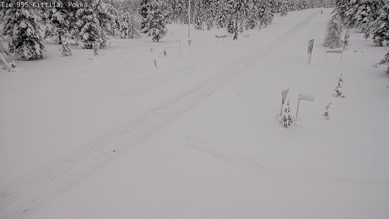 Weather Camera Image Road 955 Kittilä, Pokka, Kittilä, Lappi
