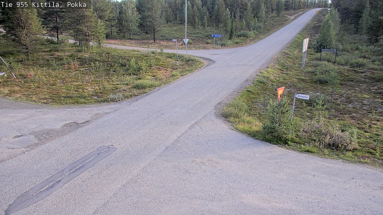 Weather Camera Image Väg 955 Kittilä, Pokka, Kittilä, Lappi