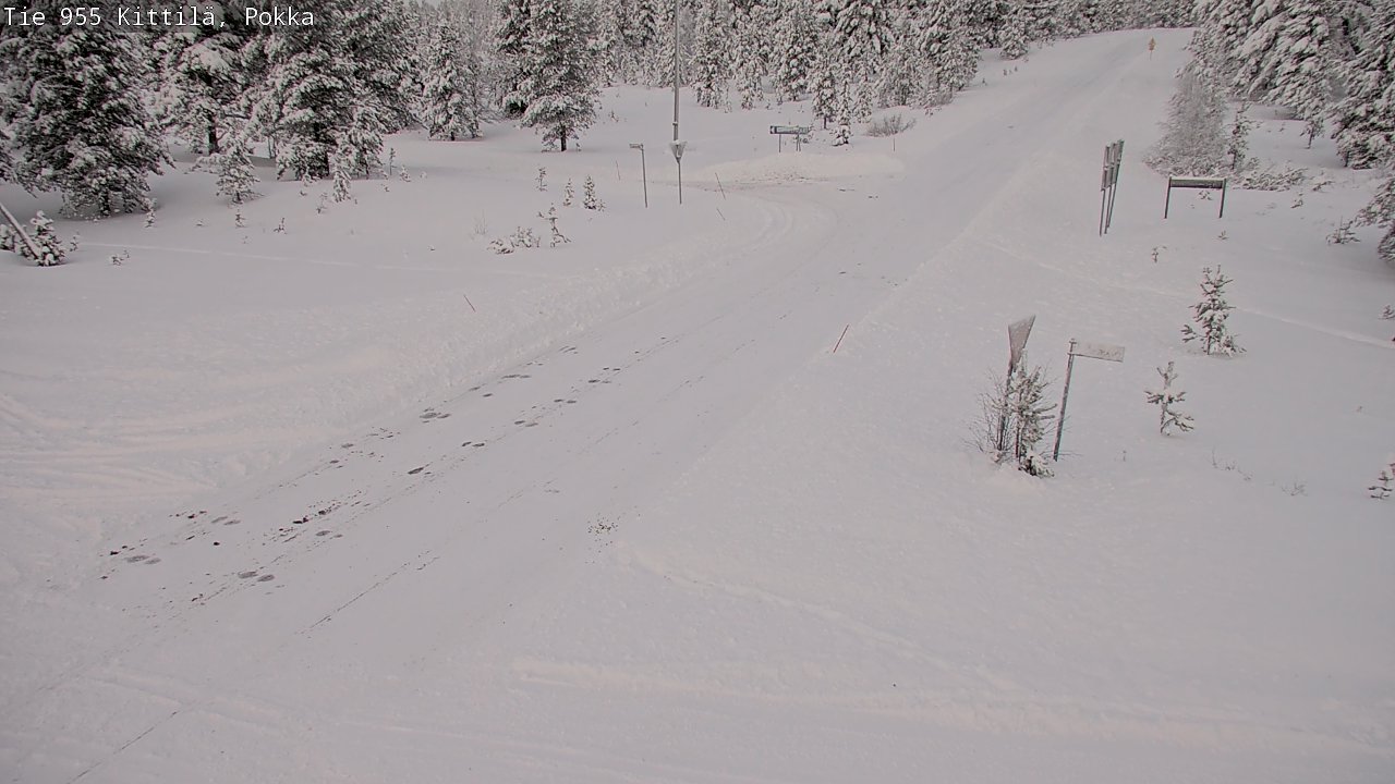 Weather Camera Image Road 955 Kittilä, Pokka, Kittilä, Lappi