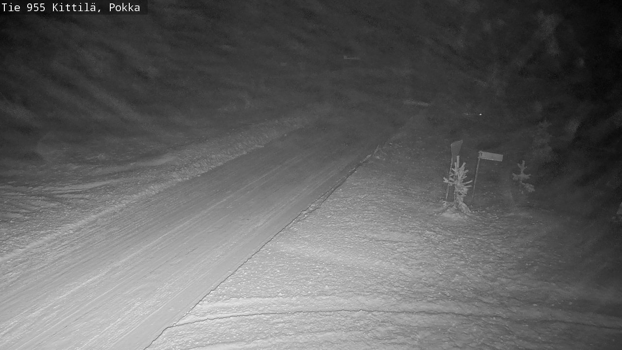 Weather Camera Image Road 955 Kittilä, Pokka, Kittilä, Lappi