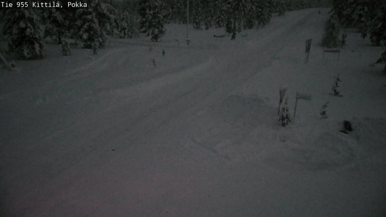 Weather Camera Image Road 955 Kittilä, Pokka, Kittilä, Lappi