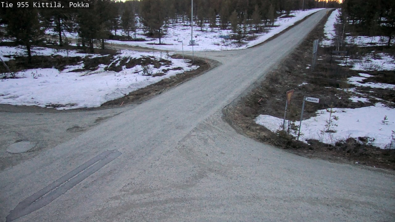 Weather Camera Image Väg 955 Kittilä, Pokka, Kittilä, Lappi