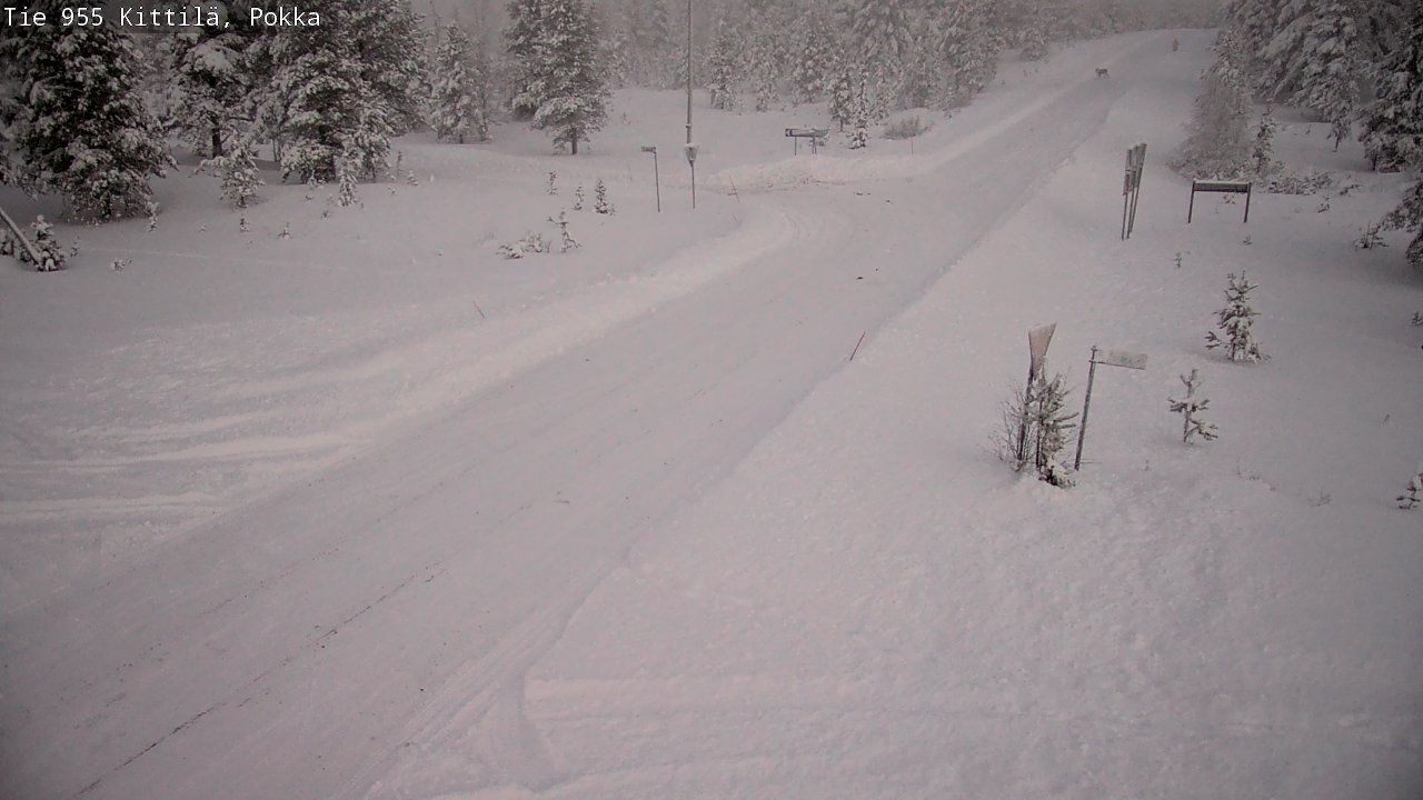 Weather Camera Image Road 955 Kittilä, Pokka, Kittilä, Lappi