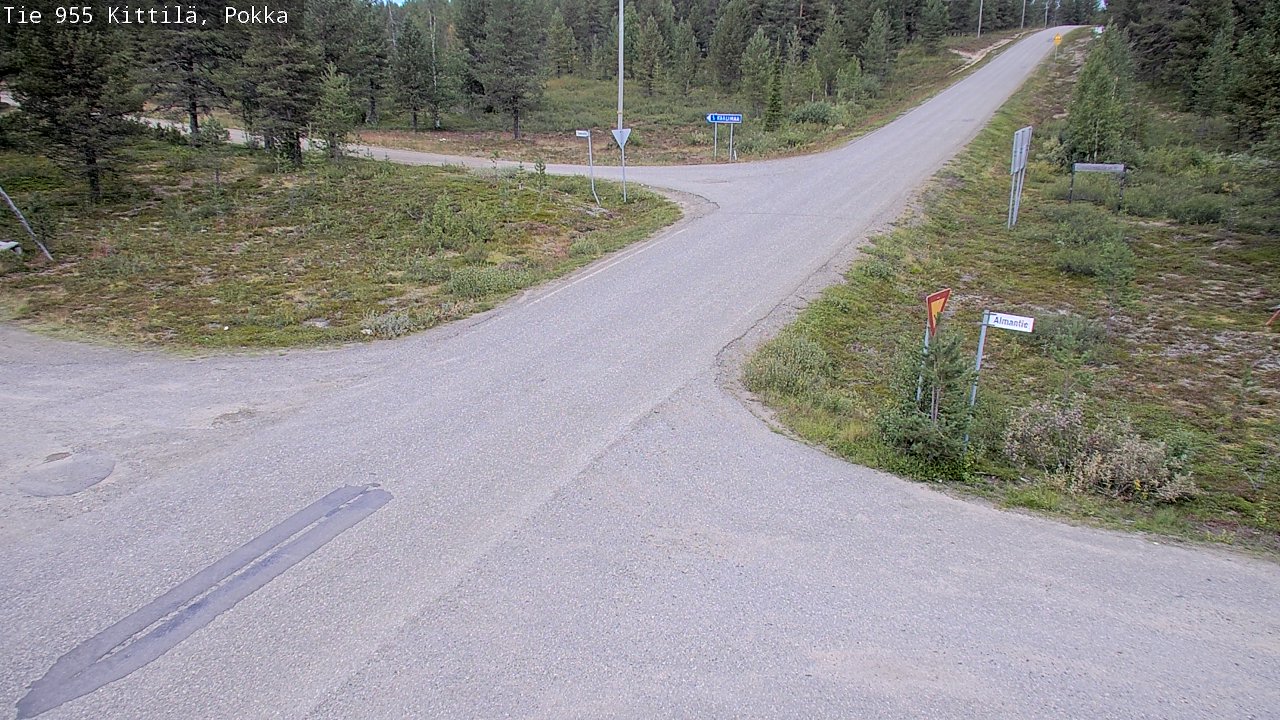 Weather Camera Image Väg 955 Kittilä, Pokka, Kittilä, Lappi