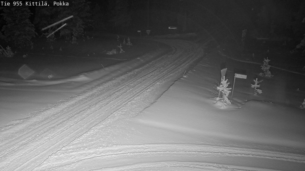 Weather Camera Image Road 955 Kittilä, Pokka, Kittilä, Lappi