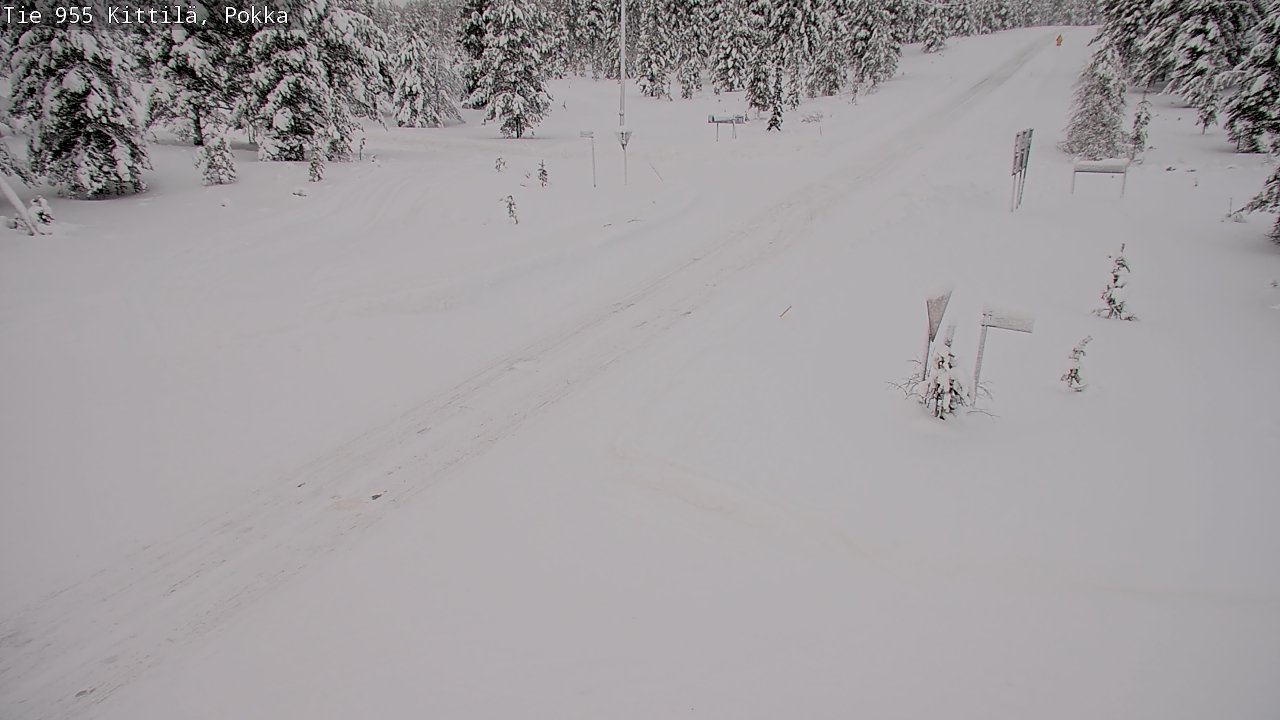Weather Camera Image Road 955 Kittilä, Pokka, Kittilä, Lappi
