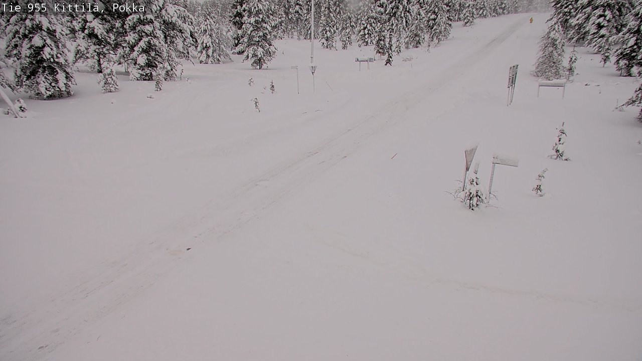 Weather Camera Image Road 955 Kittilä, Pokka, Kittilä, Lappi