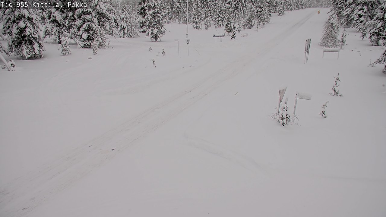 Weather Camera Image Road 955 Kittilä, Pokka, Kittilä, Lappi
