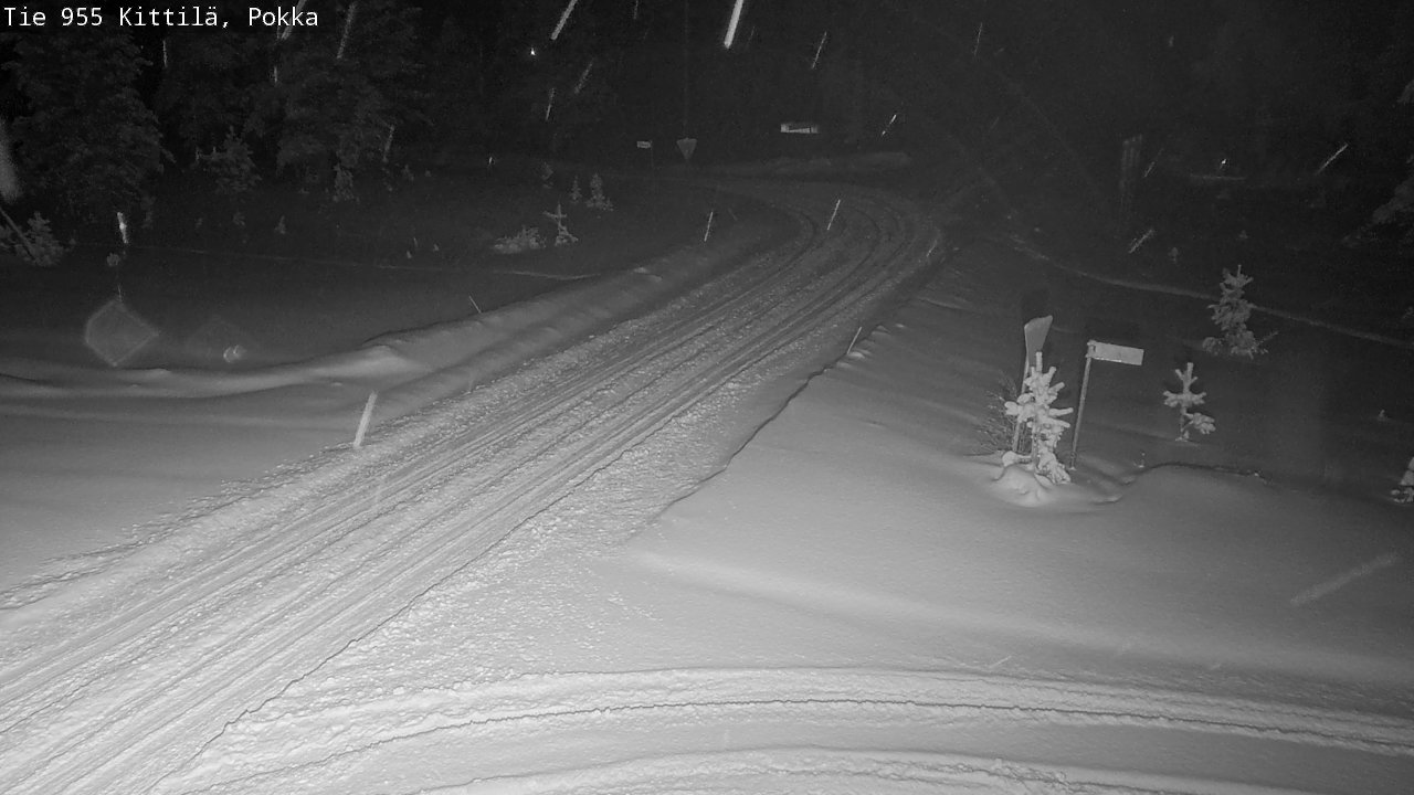 Weather Camera Image Road 955 Kittilä, Pokka, Kittilä, Lappi