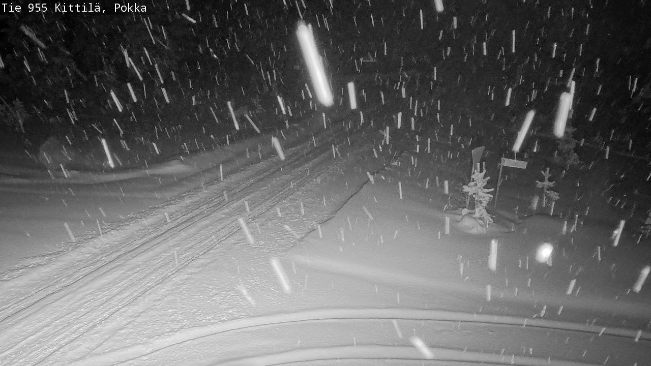 Weather Camera Image Road 955 Kittilä, Pokka, Kittilä, Lappi