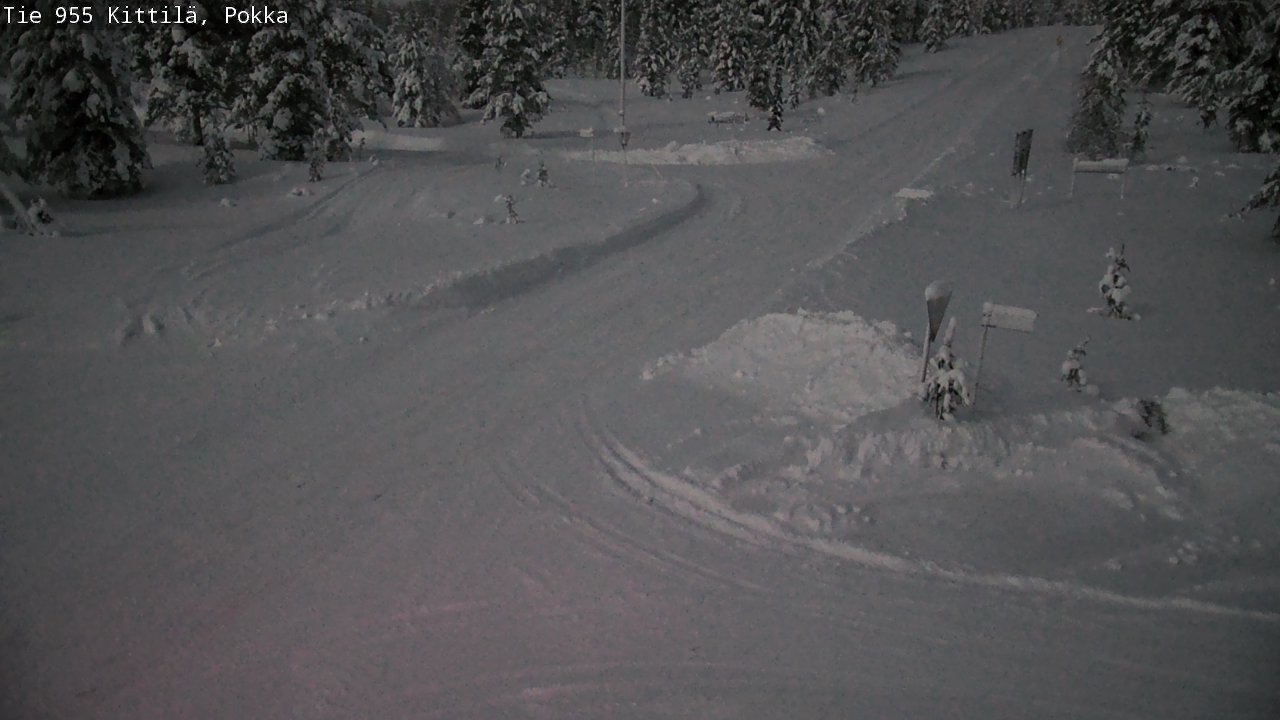 Weather Camera Image Road 955 Kittilä, Pokka, Kittilä, Lappi