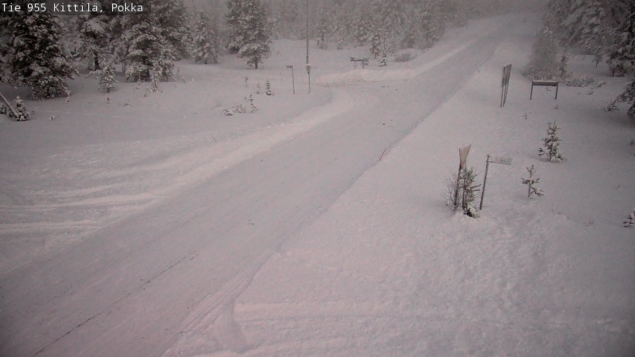 Weather Camera Image Road 955 Kittilä, Pokka, Kittilä, Lappi