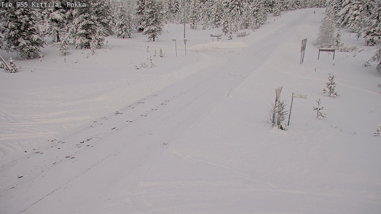 Weather Camera Image Road 955 Kittilä, Pokka, Kittilä, Lappi