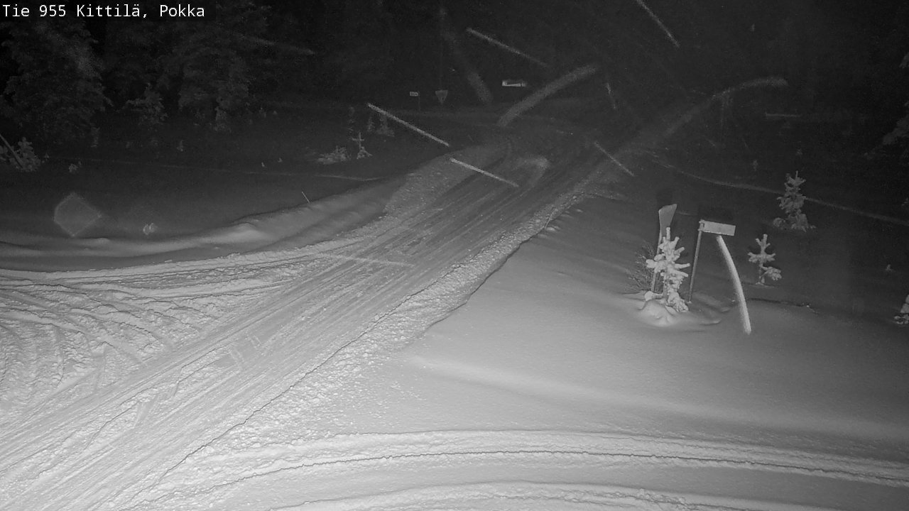 Weather Camera Image Road 955 Kittilä, Pokka, Kittilä, Lappi
