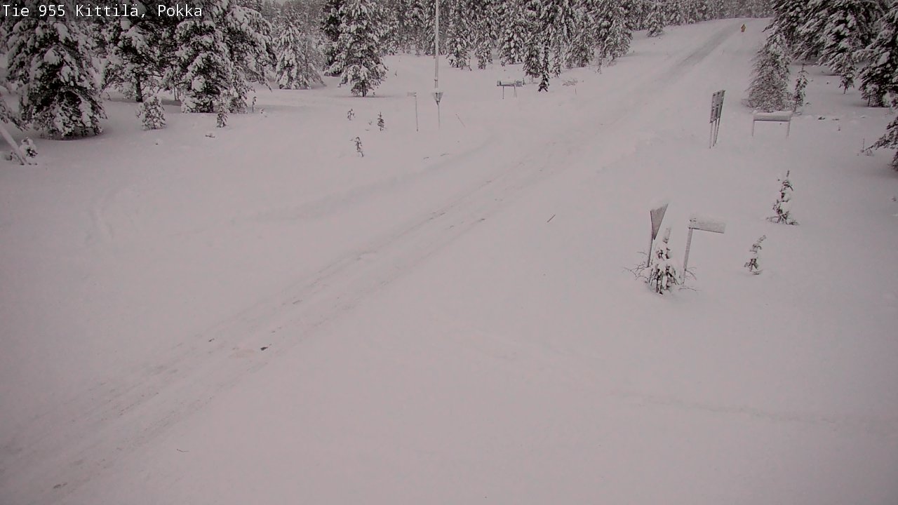 Weather Camera Image Road 955 Kittilä, Pokka, Kittilä, Lappi