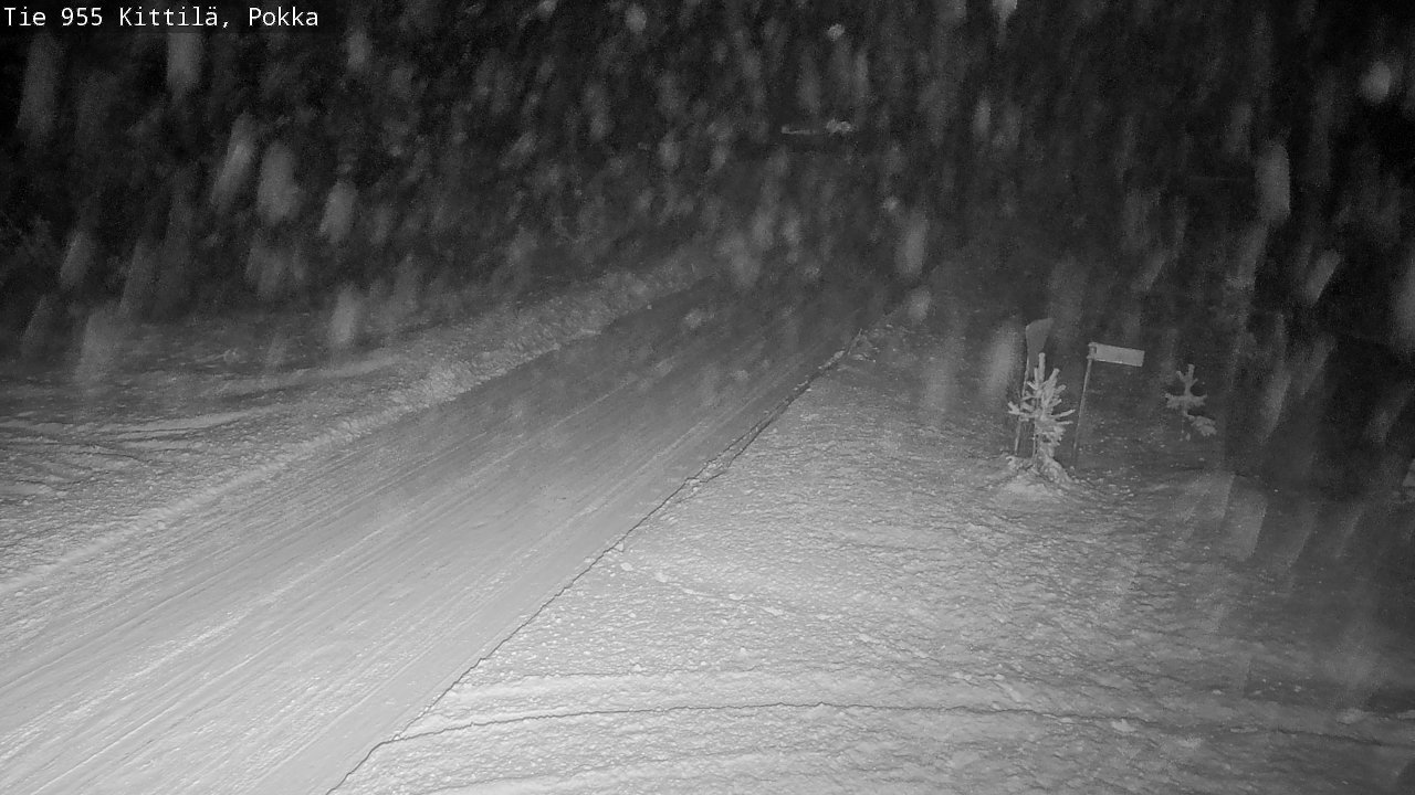 Weather Camera Image Road 955 Kittilä, Pokka, Kittilä, Lappi