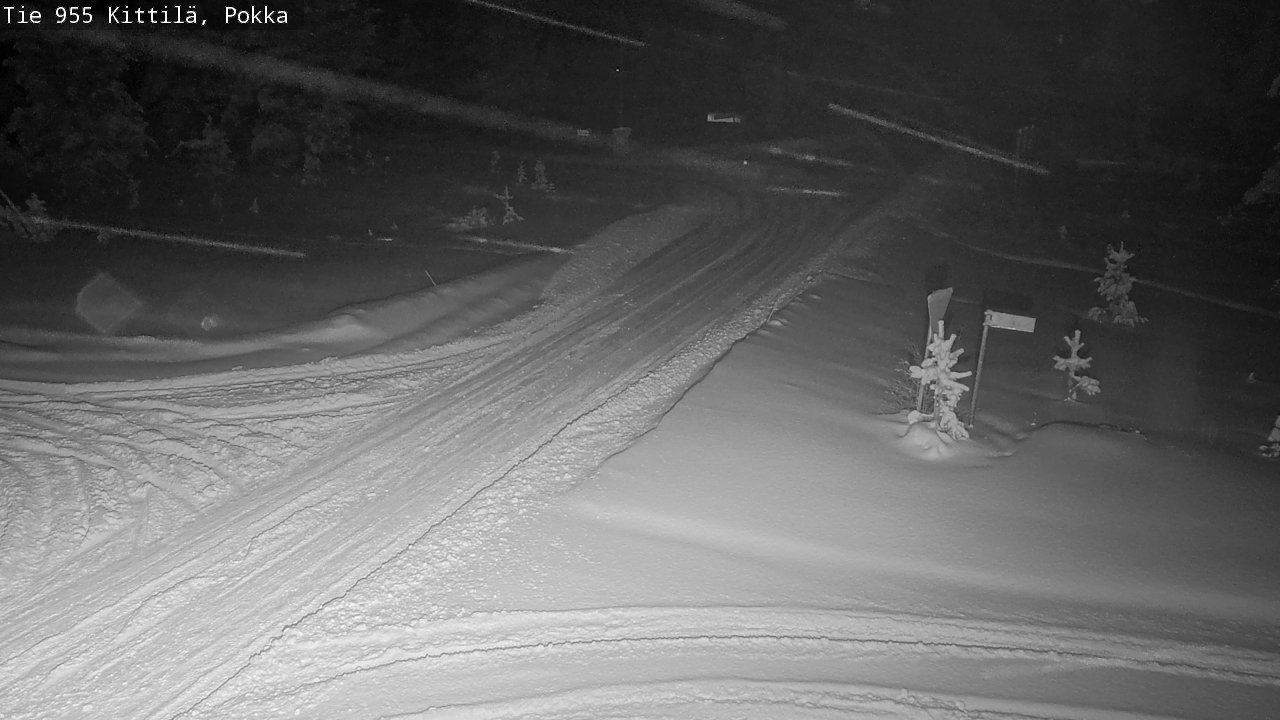 Weather Camera Image Road 955 Kittilä, Pokka, Kittilä, Lappi