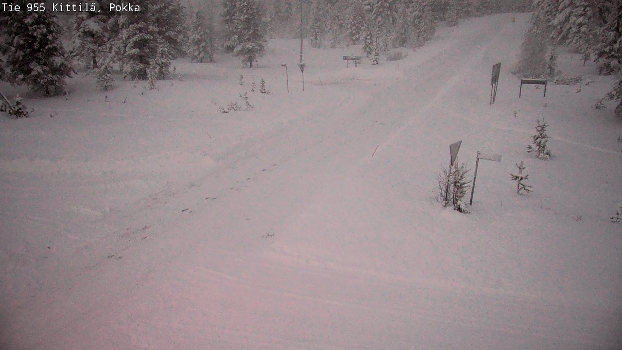 Weather Camera Image Väg 955 Kittilä, Pokka, Kittilä, Lappi