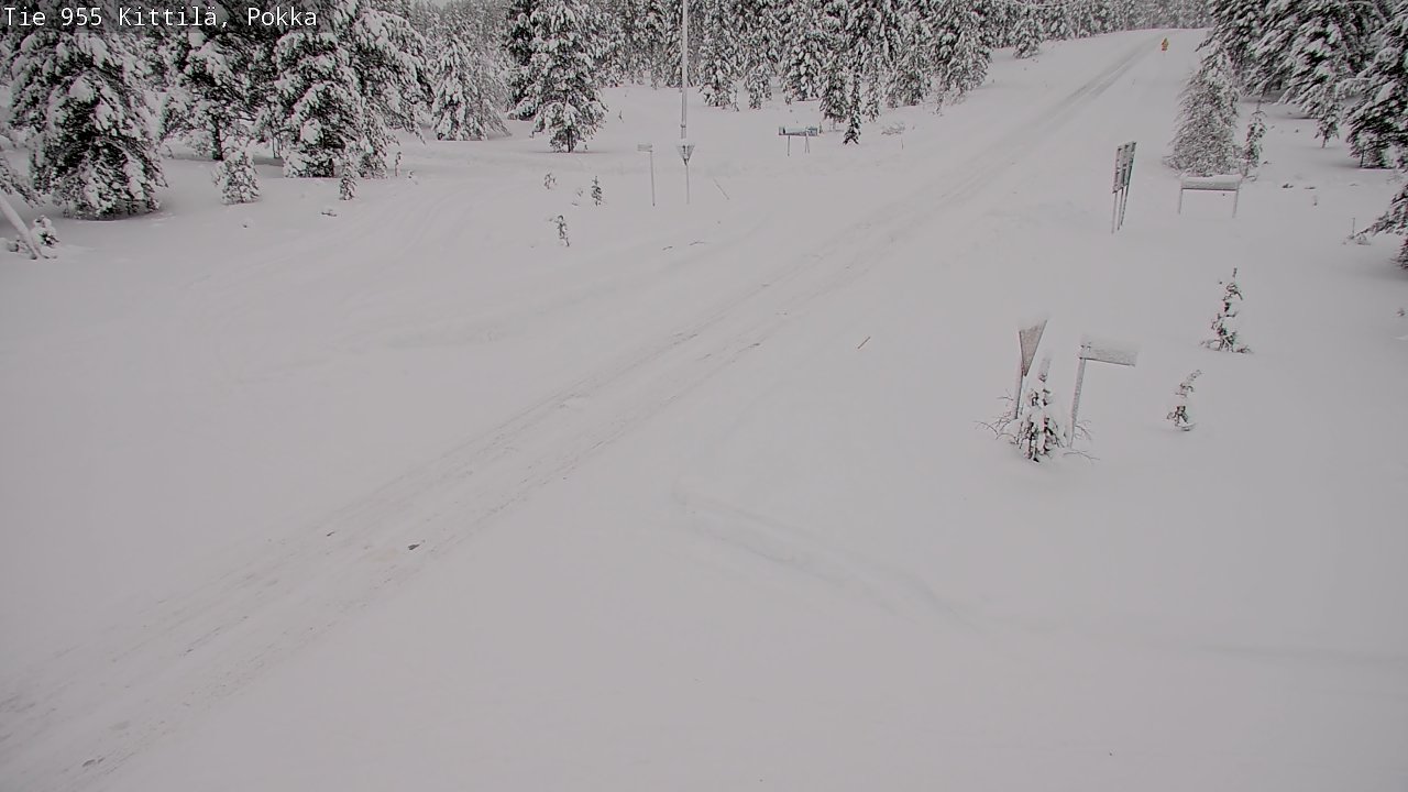 Weather Camera Image Road 955 Kittilä, Pokka, Kittilä, Lappi