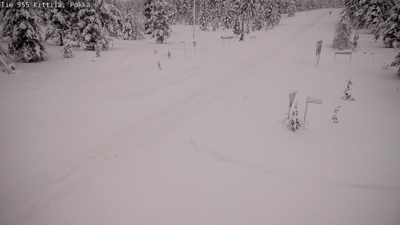 Weather Camera Image Road 955 Kittilä, Pokka, Kittilä, Lappi